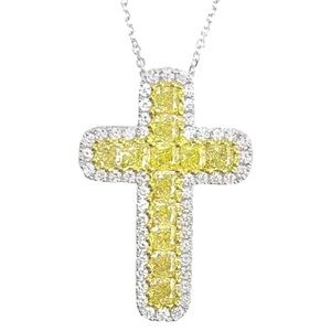 925 Sterling Silver Chain Cross Necklace for Christian Women and Girls